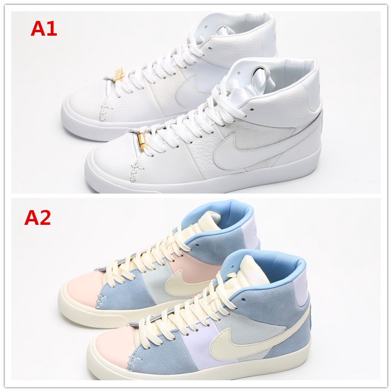 nike blazer royal easter on feet