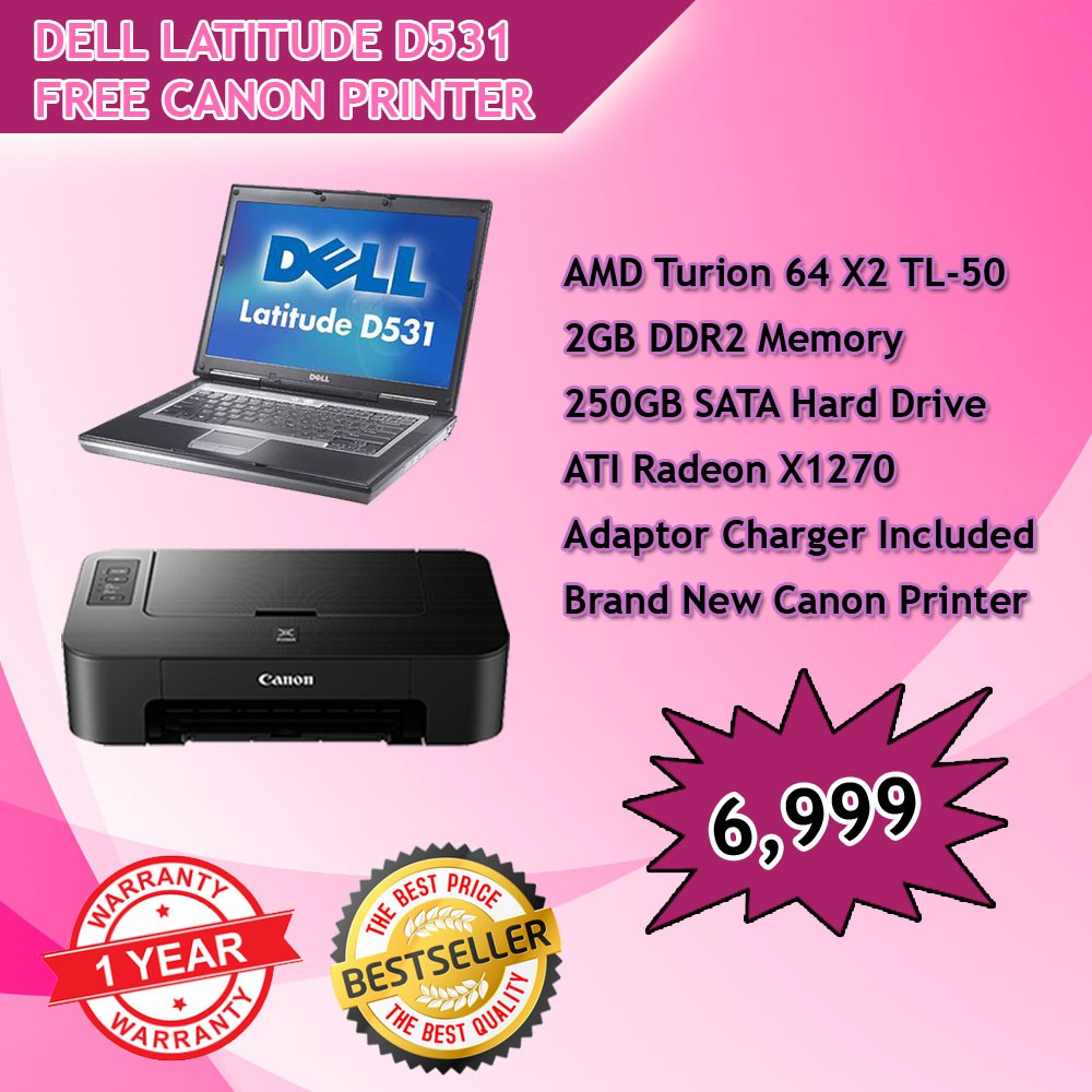 Dell Latitude D620 (2gb Ram, 250gb HDD, Free Bnew Printer) Shopee