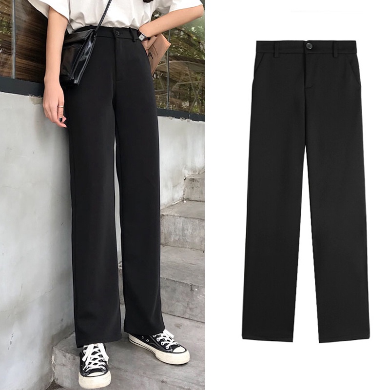 black trouser pants
