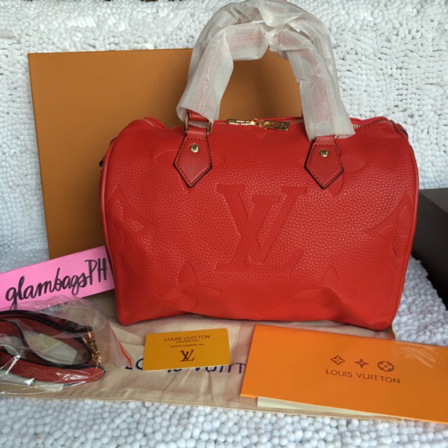 louis vuitton red box bag