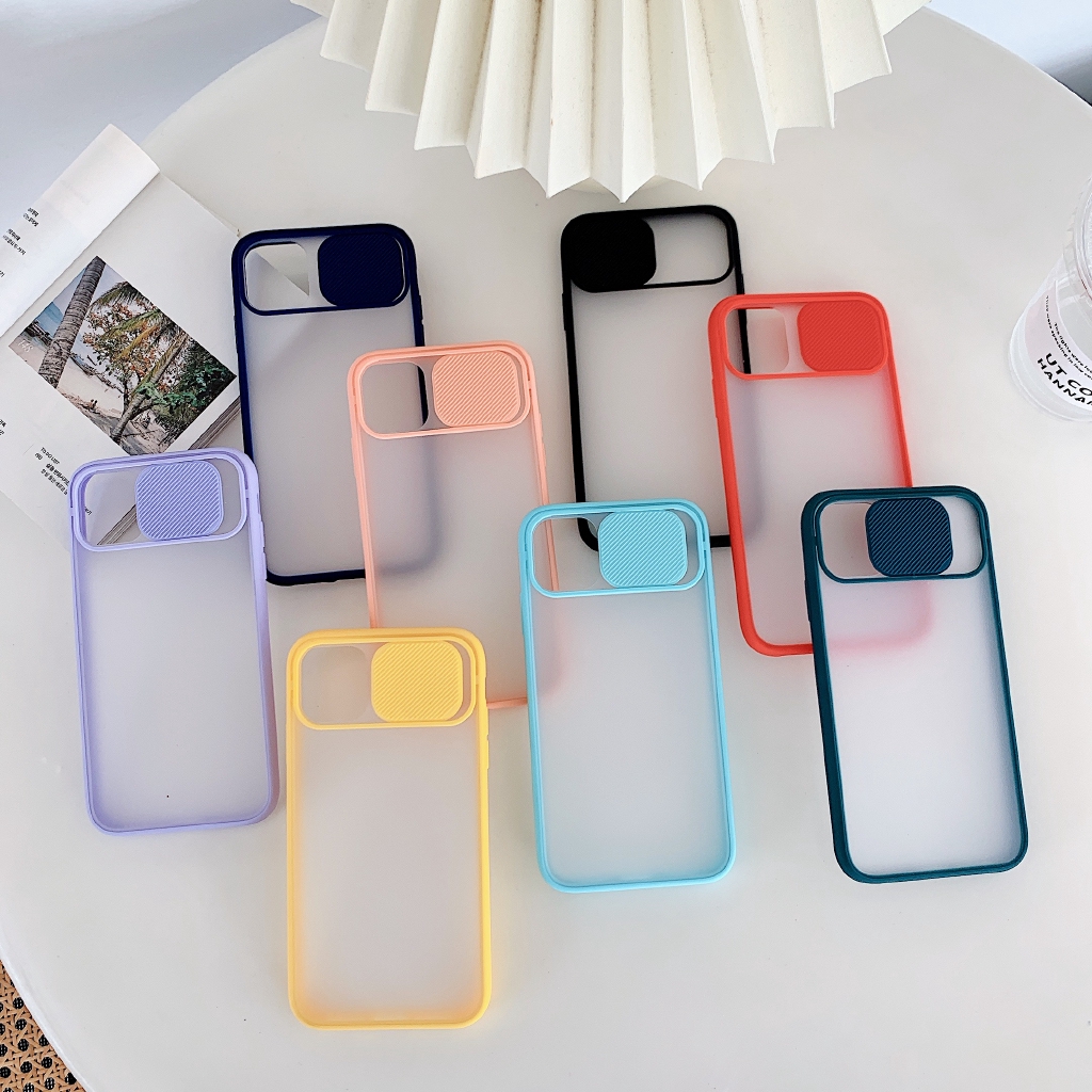 Iphone Case Sliding Lens Eight Colors Matte Skin Feel Iphone 11 Pro Max 7 8plus X Xs Max Xr Iphone Cover Ready Stock Shopee Philippines