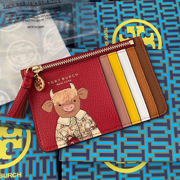 New Arrive！Tory Burch card holder/card wallet / coin pouch /Chinese zodiac  leather card holder | Shopee Philippines