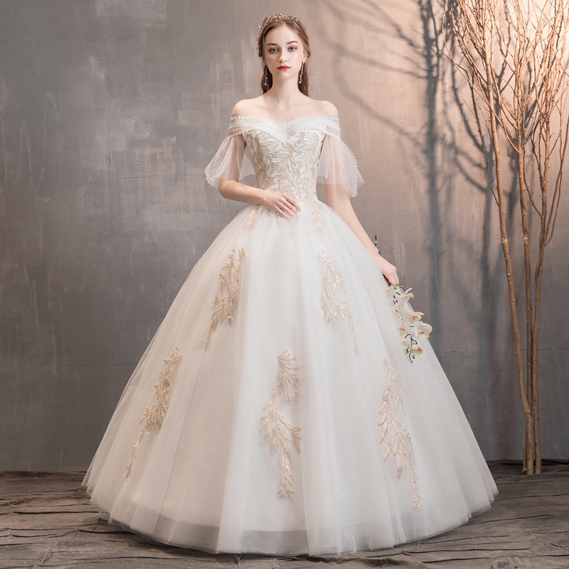 formal wedding gown