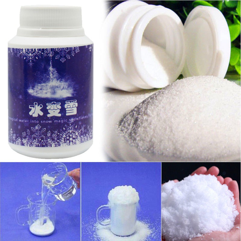 Instant Man-made Snow Toy Kids Add Water Make Magic DIY Artificial Snow Powder 