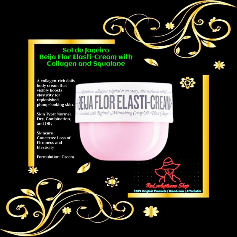 Sol de Janeiro Beija Flor ElastiCream with Collagen and Squalane (25 mL.) Shopee Philippines