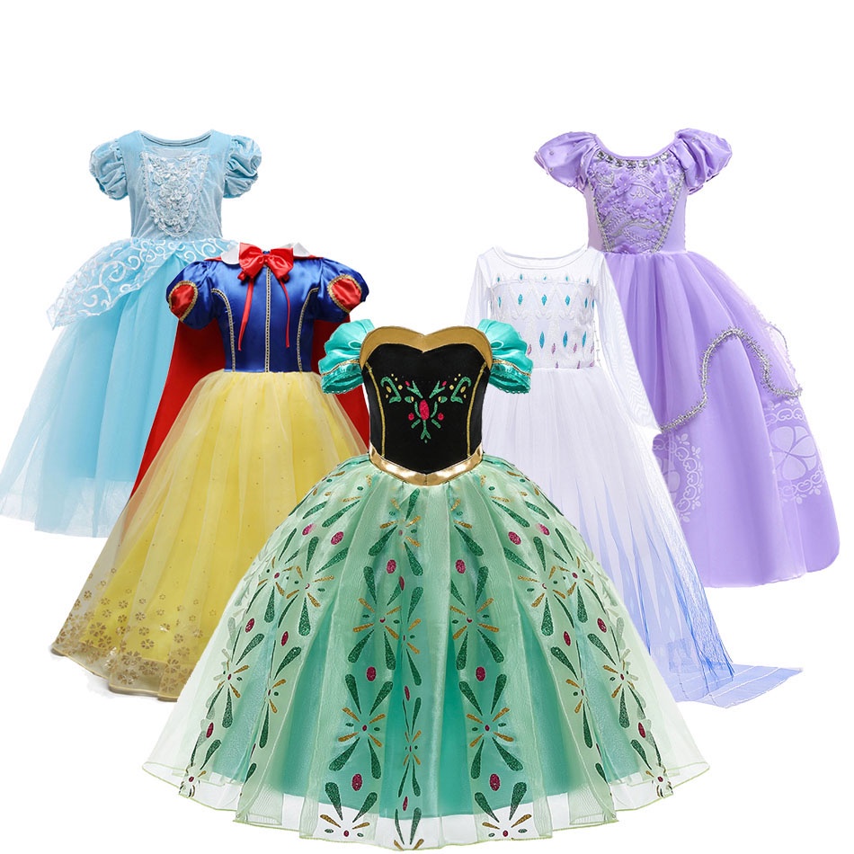 Sofia the first dress Princess Dress for Girls Elsa Sofia Snow White ...