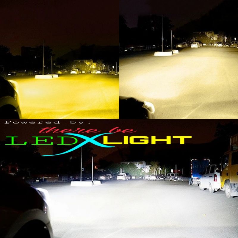 new tri color led headlight and foglight 880-881 H1 H3 H4 H7 H11 HB3 HB4 | Shopee Philippines