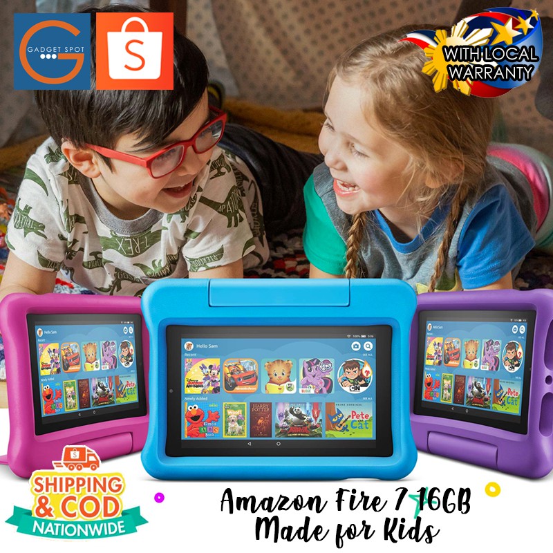 Amazon Fire 7 Kids Edition 16gb Tablet 9th Gen With Kid Proof Case With Stand 19 Shopee Philippines