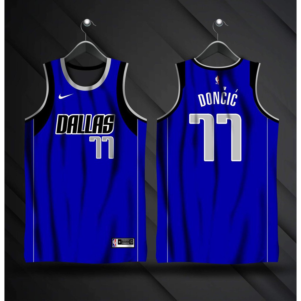 Luka Doncic Dallas Mavericks Blue 2020/21 Jersey FULL SUBLIMATION