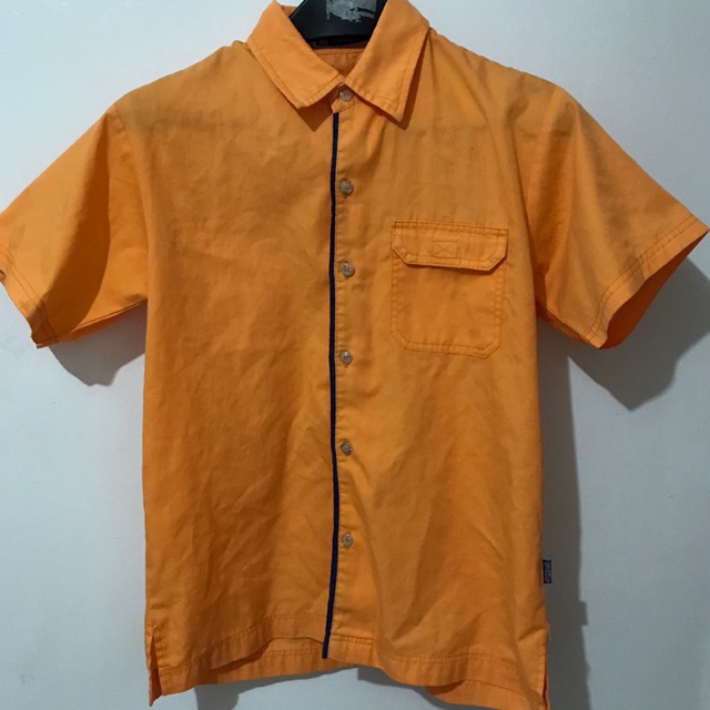 orange polo shirt outfit