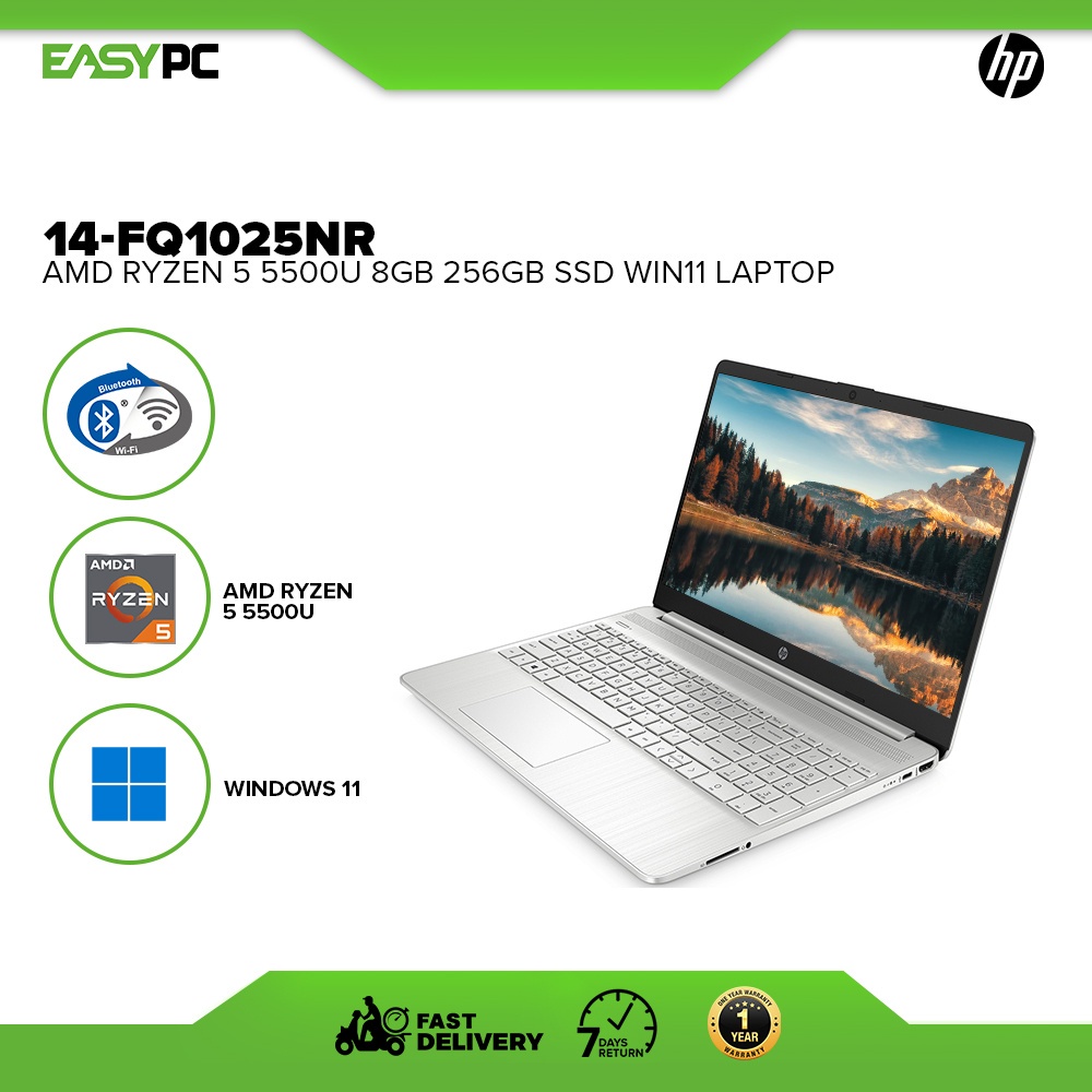 Easypc Hp 14 Fq1025nr Amd Ryzen 5 5500u8gb256gb Ssdwin11 Laptop Psno Numpads Presyo ₱31995 8408