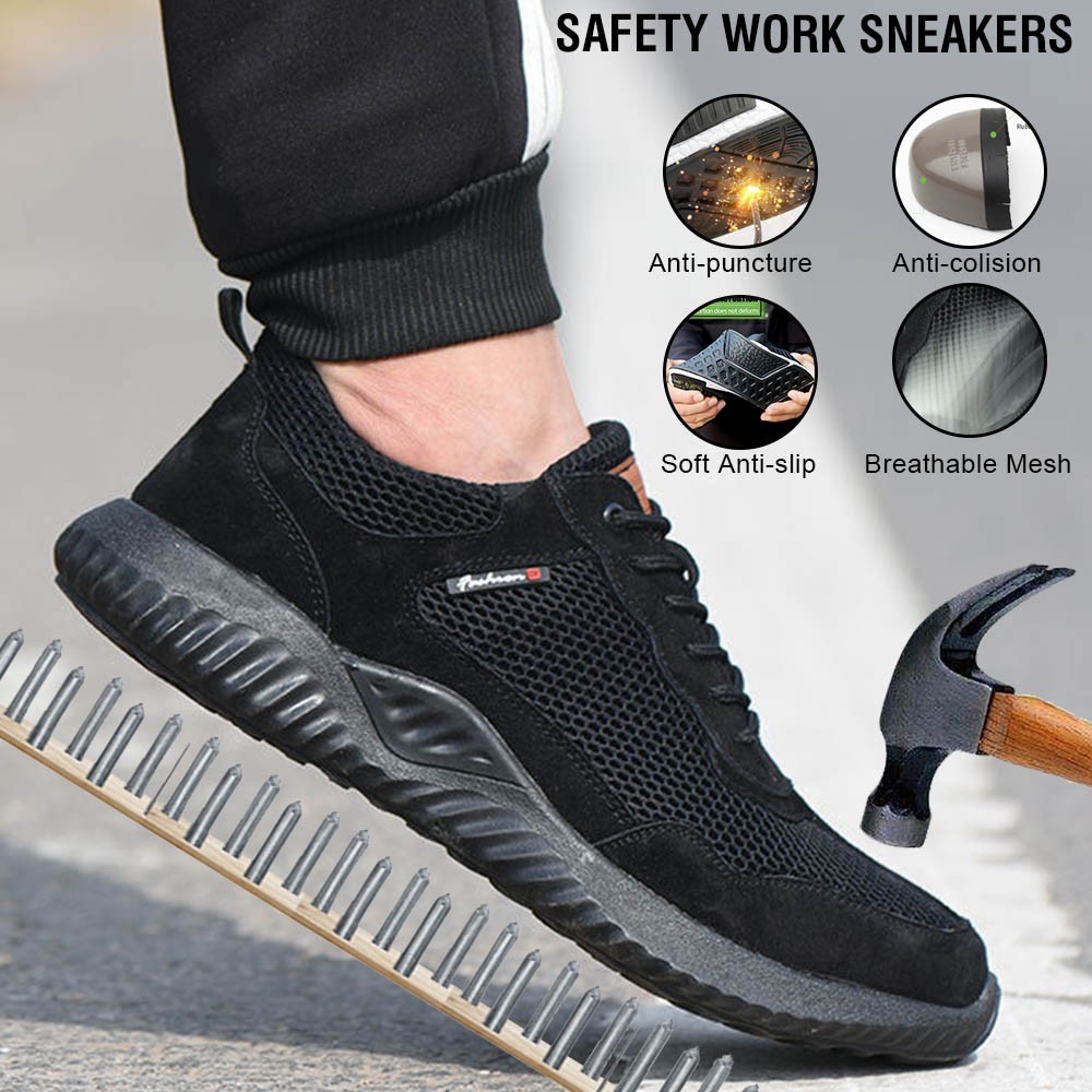 breathable mesh work boots