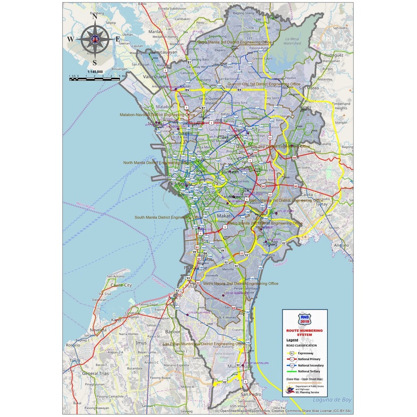 Map Of The National Capital Region Ncr Manila Map National Capital Region Map 16X11 Inches | Shopee Philippines