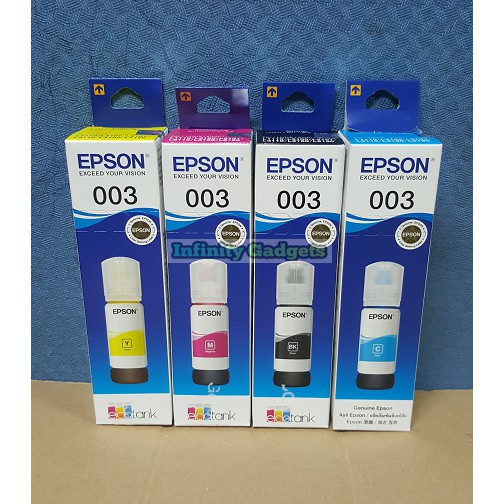 Genuine Epson 003 Ink Set Of Four Shopee Philippines 3884