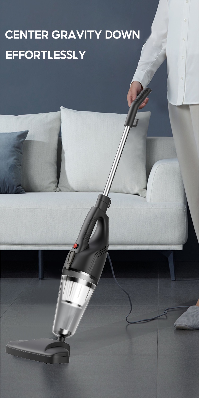 Tixx Vacuum Cleaner For Home Handheld Strong Suction Ultra Quiet