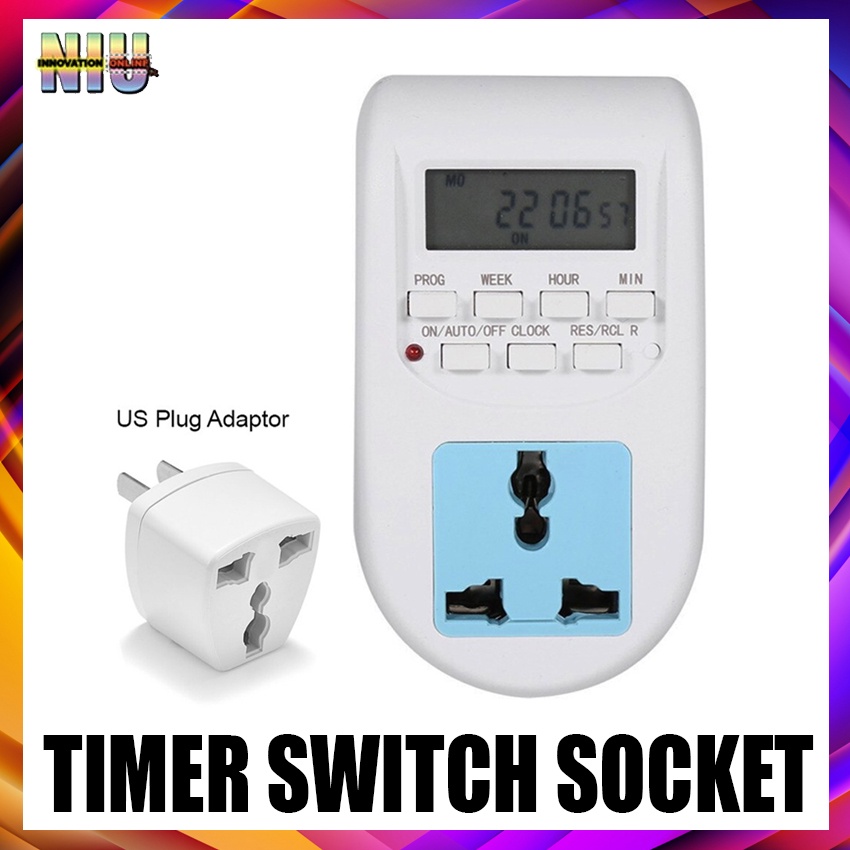 Digital Timer AL06 Electronic Digital Mains EU Plug In Timer Switch