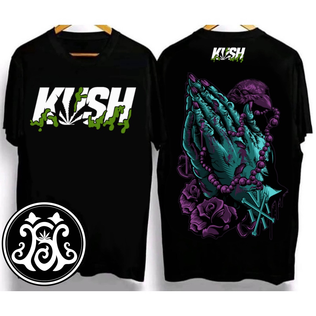 Original KUSH 2022 trend new design / unisex T-shirt / high-end top / T-shirt / pious hands together #9