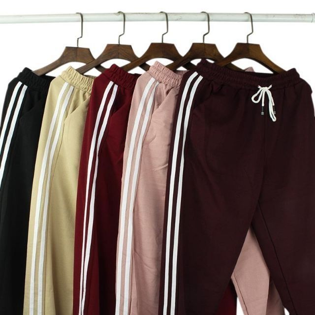 Korean Dual Stripe Tracking Pants Free size Shopee Philippines