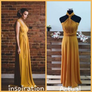 Infinity Dress MUSTARD can fit small to large COD