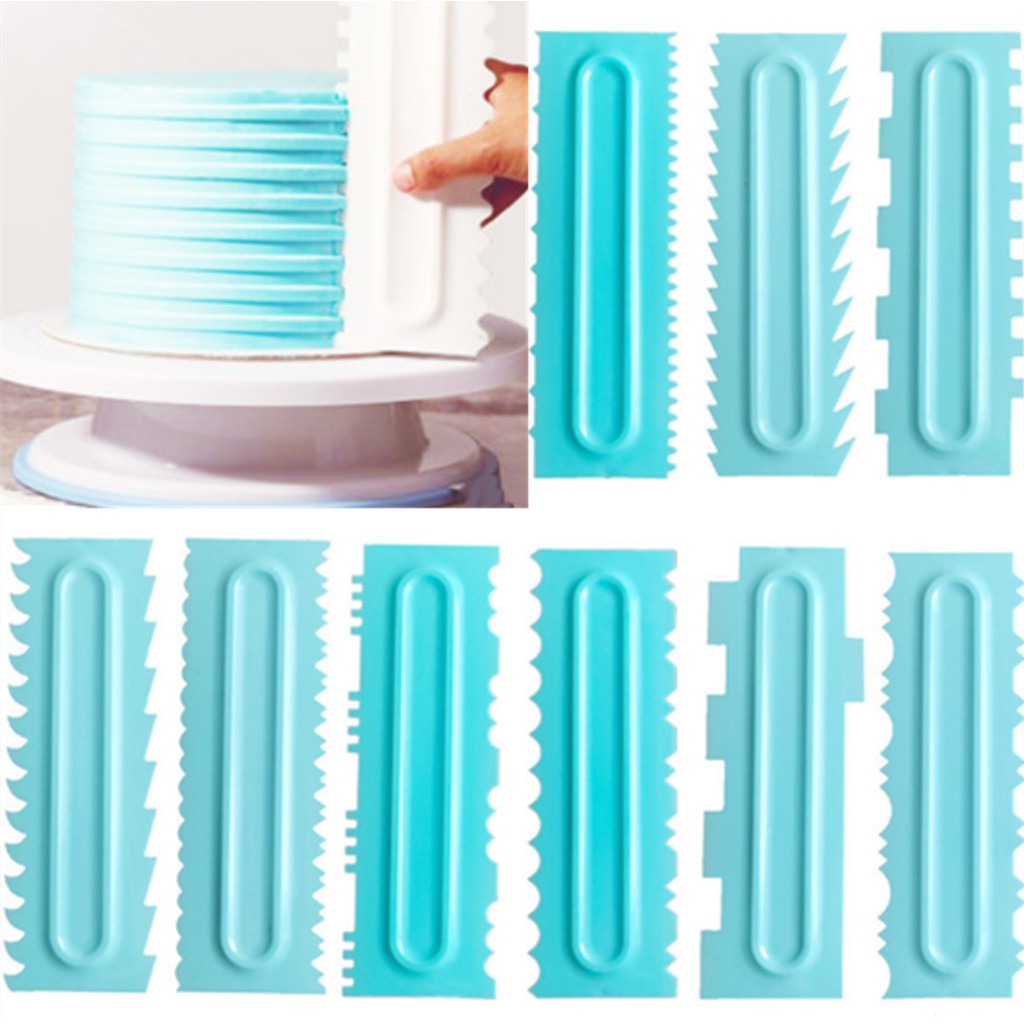 [BETTER] 1Set Cake Scraper Pastry Cake Decorating Comb Icing Smoother