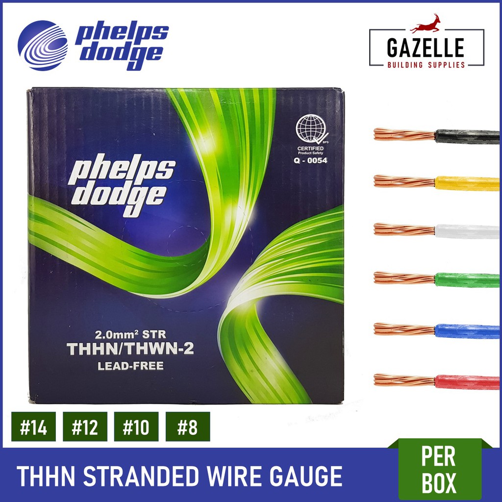 Phelps Dodge THHN THWN Stranded Wire Per Box 14 2mm 2 12 3 5mm 2 