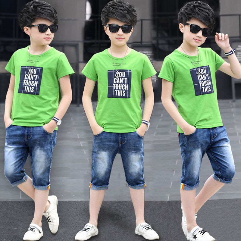 green t shirt with jeans