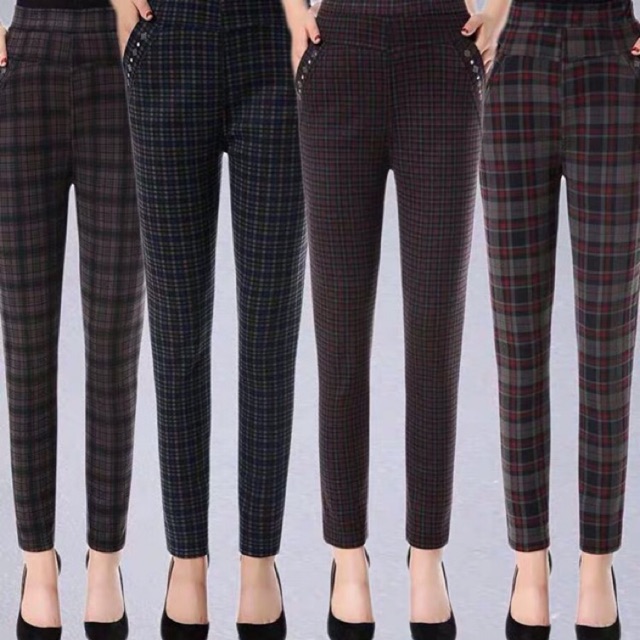 plaid pants shopee