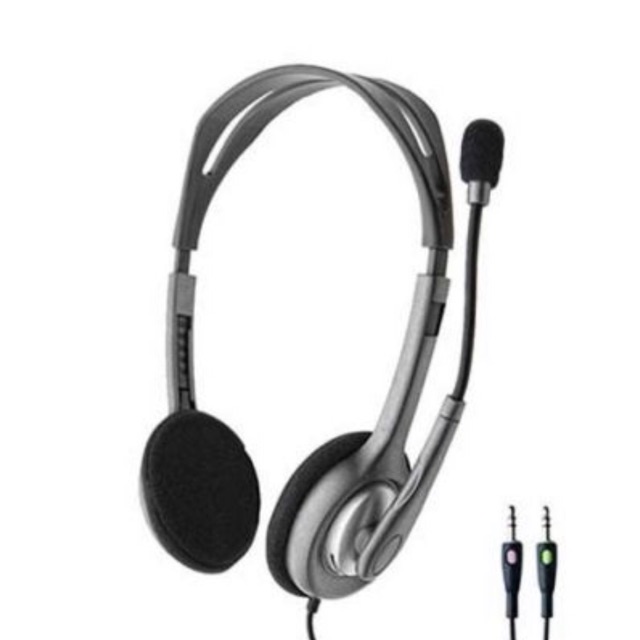 headphones with mic with double jack