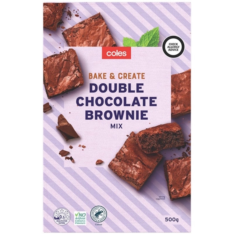 Coles double chocolate brownie mix Concentrated 500g. Shopee Philippines