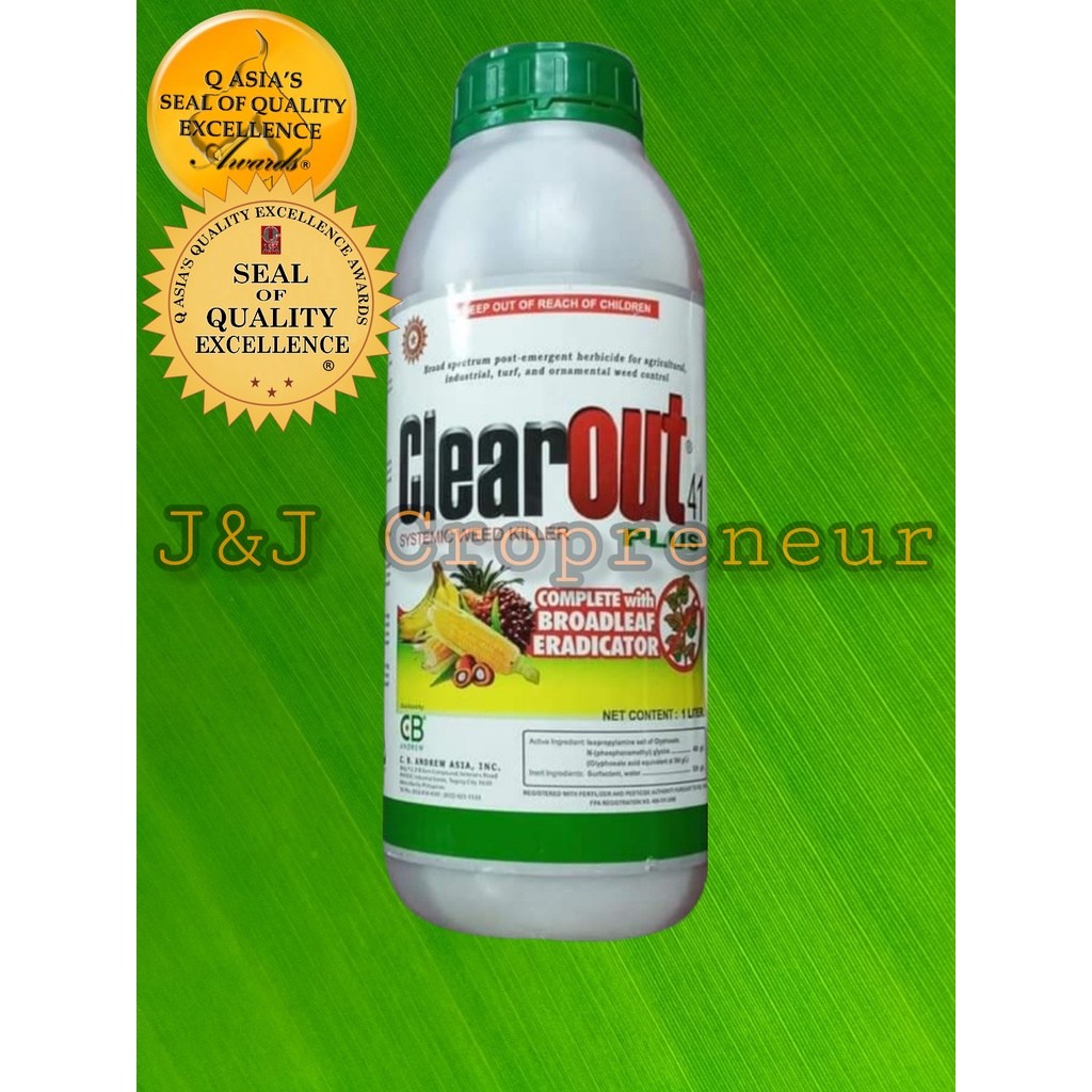 CLEAR OUT HERBICIDE GLYPHOSATE 480 SL CB ANDREW (1 LITER) | Shopee ...