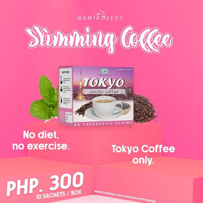 NAMIROSEUS Tokyo Vanilla Slimming Coffee With Glutathione Collagen Appetite  Suppressant Coffee Shopee Philippines