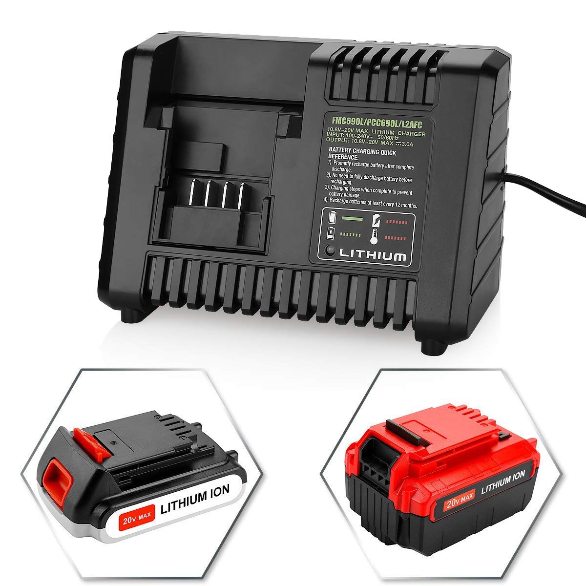 Black And Decker 20V Lithium Battery