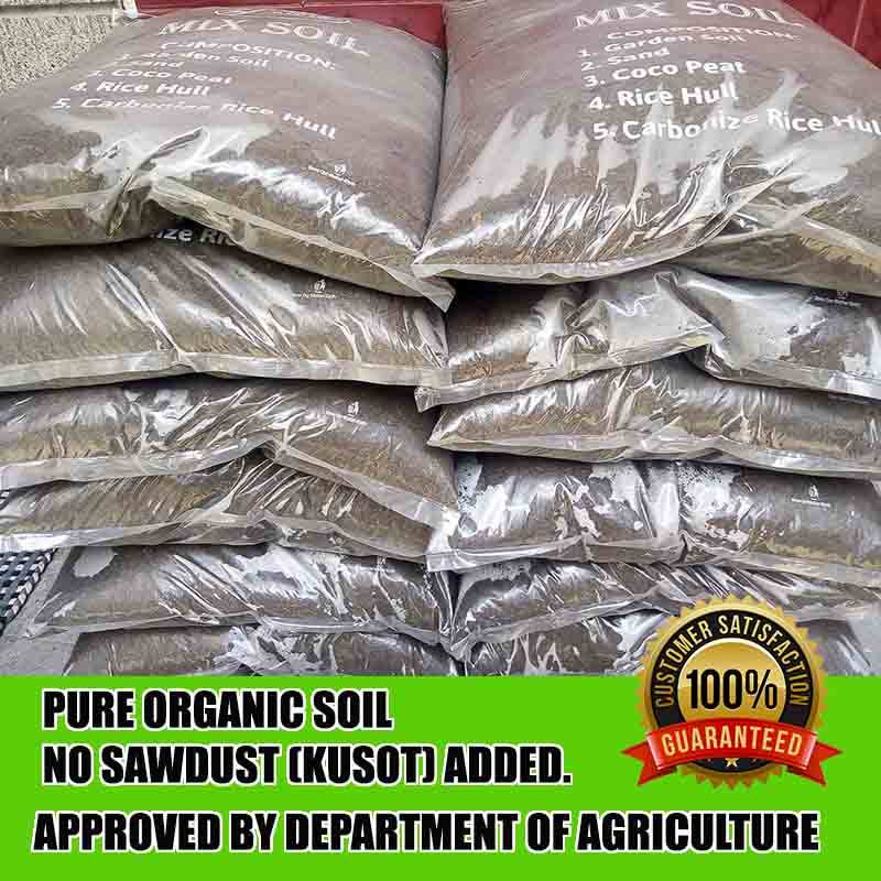 2kg Potting Soil Mix with Vermicast, compost, loam soil, and Carbonized Rice Hull as Organic