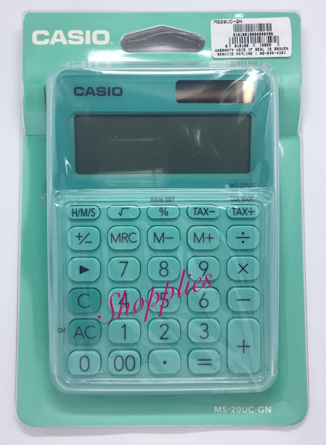 Casio Ms uc Gn Colorful Calculator Msuc Green Electronics Office Electronics