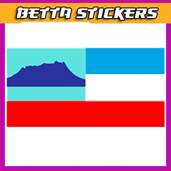 Car Sticker / Bumper Sticker / Motor Sticker - Sabah Flag Bendera Sabah ...