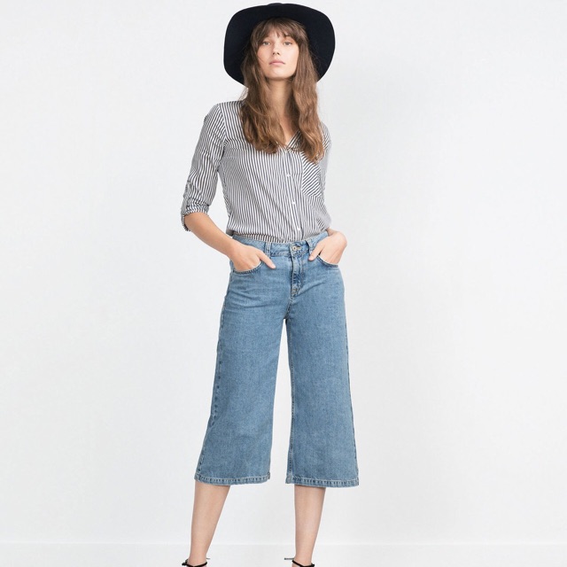 culotte jeans zara