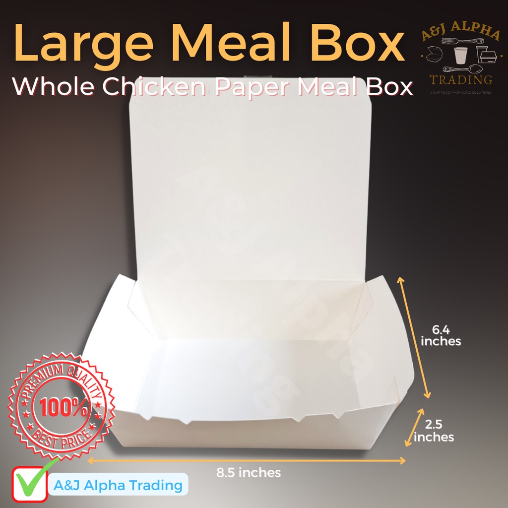 paper-meal-box-1500cc-white-laminated-50pcs-per-pack-shopee-philippines