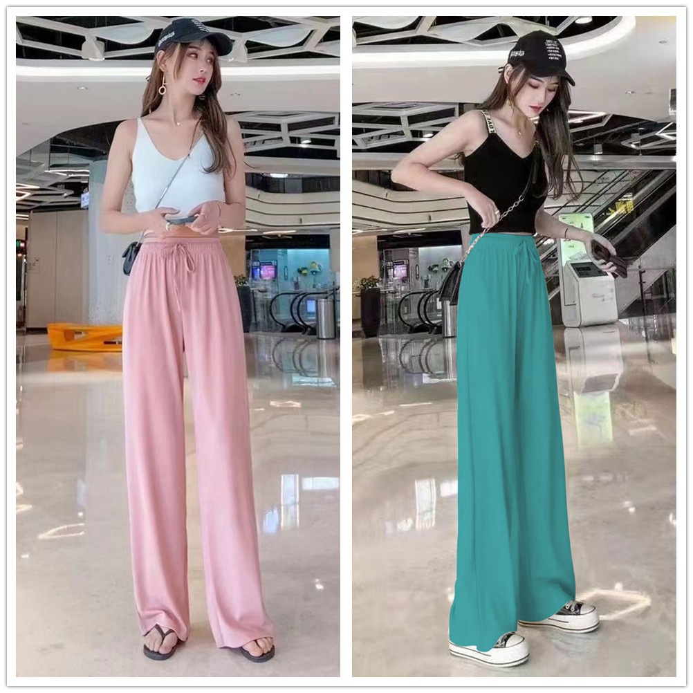 【Available on hand】cozy two toned jogger pants Women's Fashion Korean