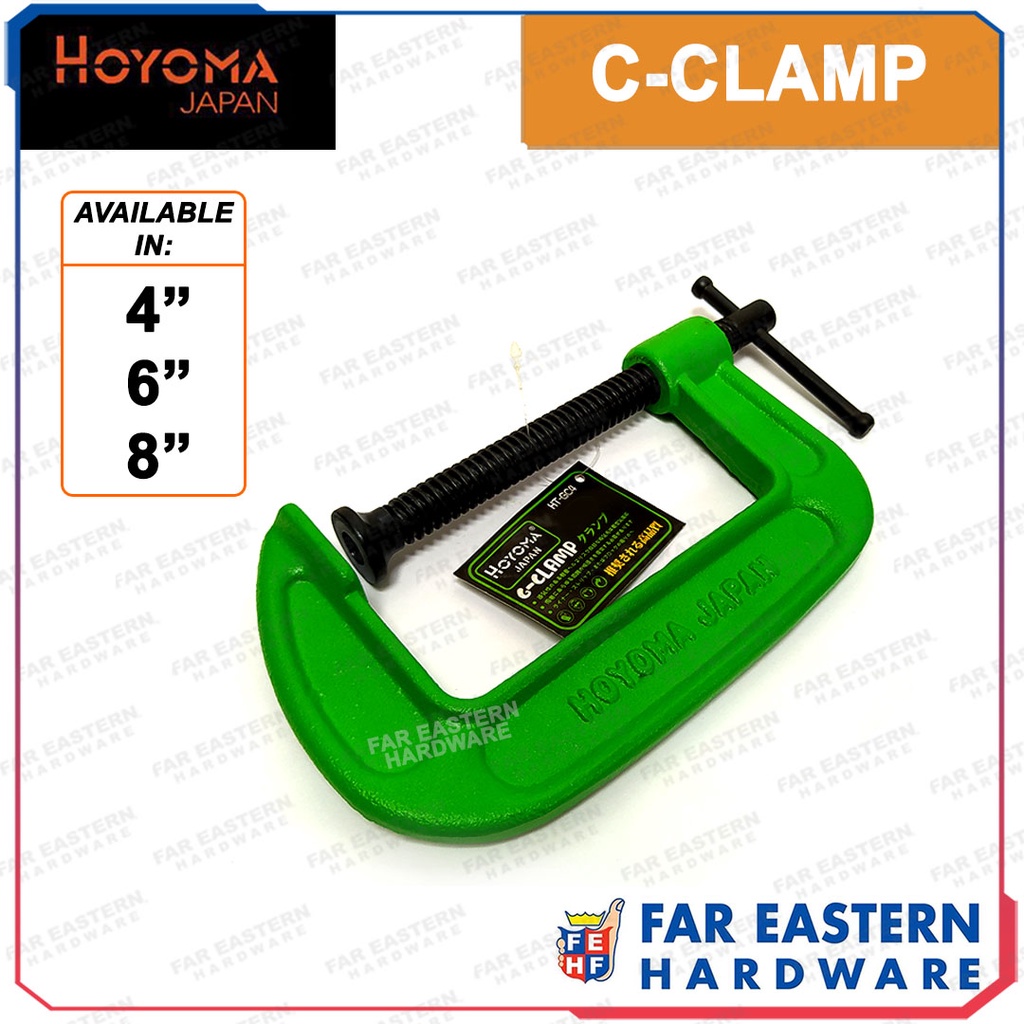 HOYOMA C Clamp 4" 6" 8" G Clamp HYHT Shopee Philippines