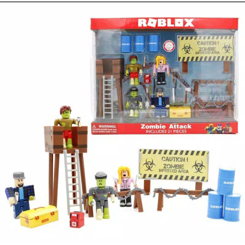 Toys Lego Roblox Action Collection Toys Zombie Attack Playset Shopee Philippines - lego roblox toys
