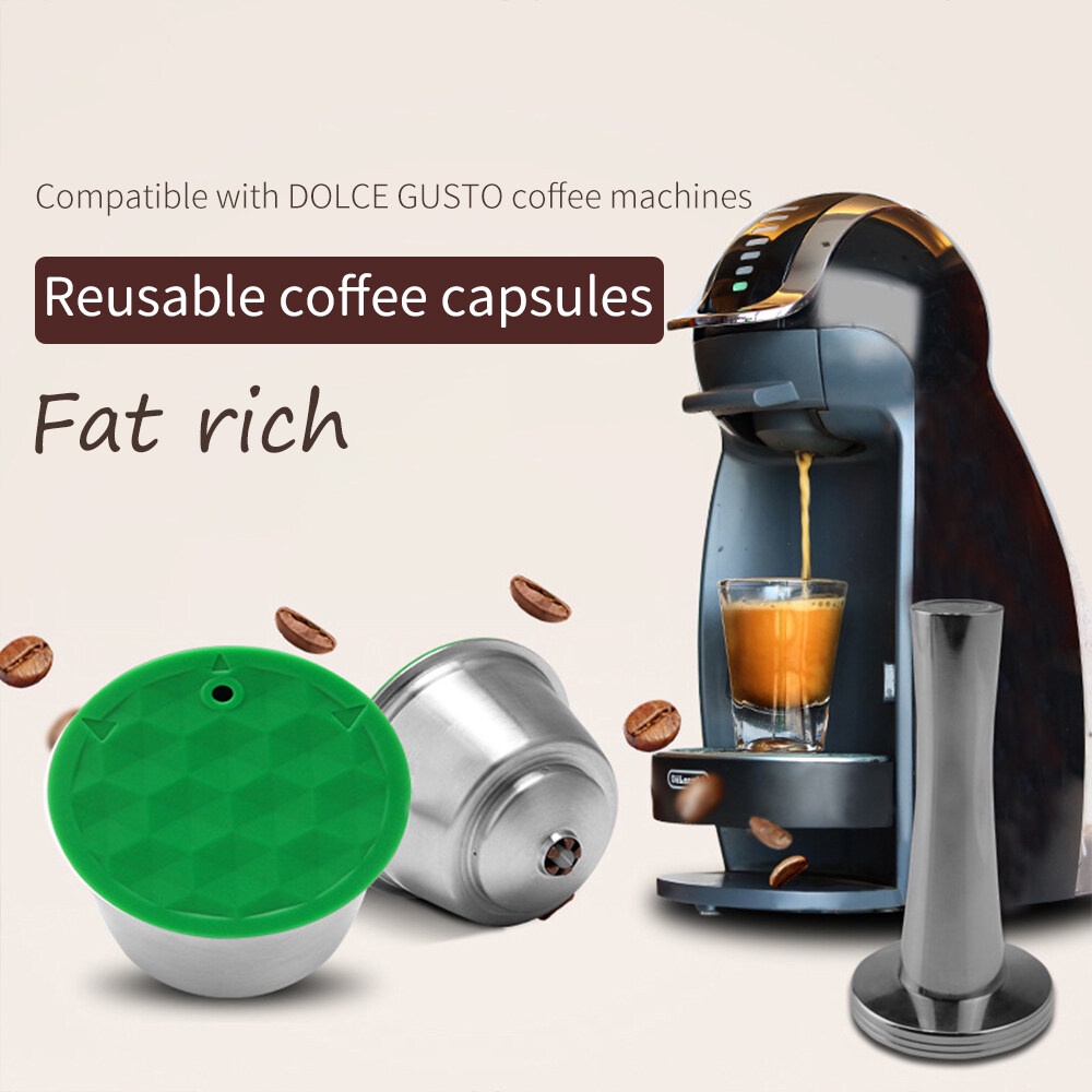 Stainless Steel Refillable Coffee Capsules Reusable Pod Milk Pods