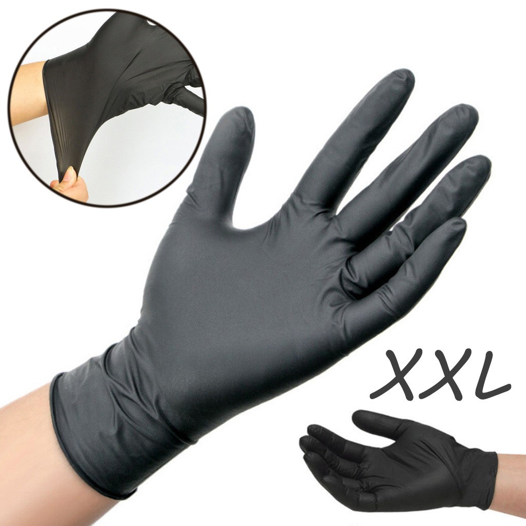 Mechanic Nitrile Gloves Black 