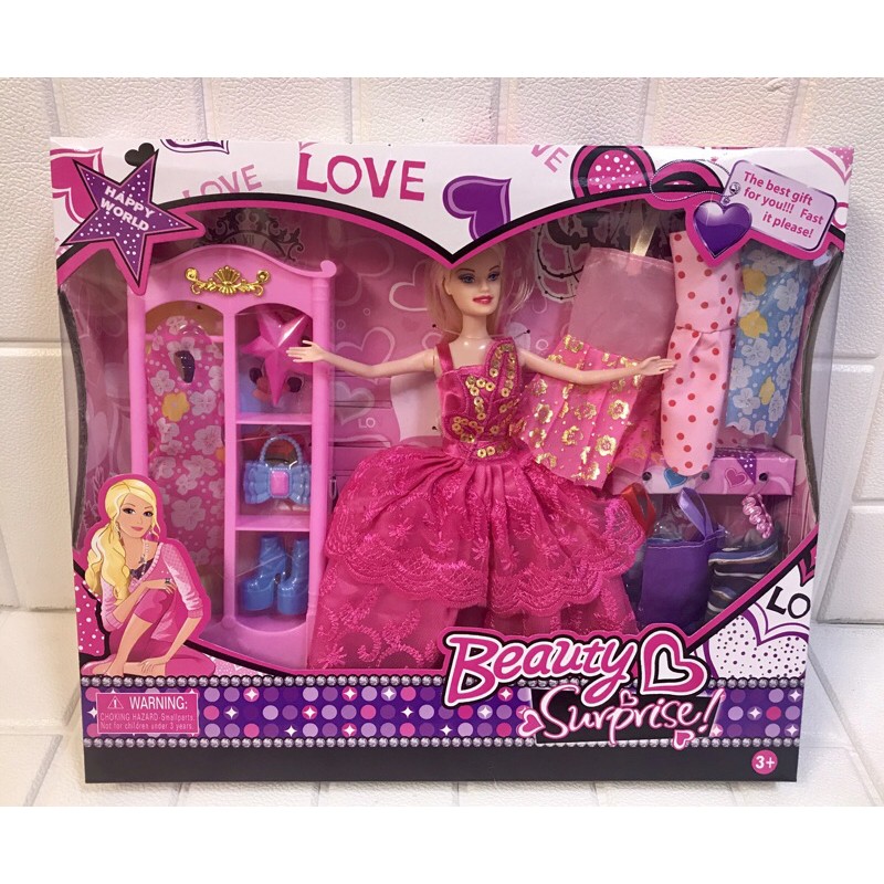 fashion barbie doll set