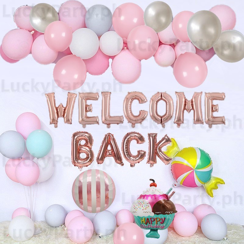 Welcome Back Home Letter Balloons Family Reunion Party Self Inflat ...