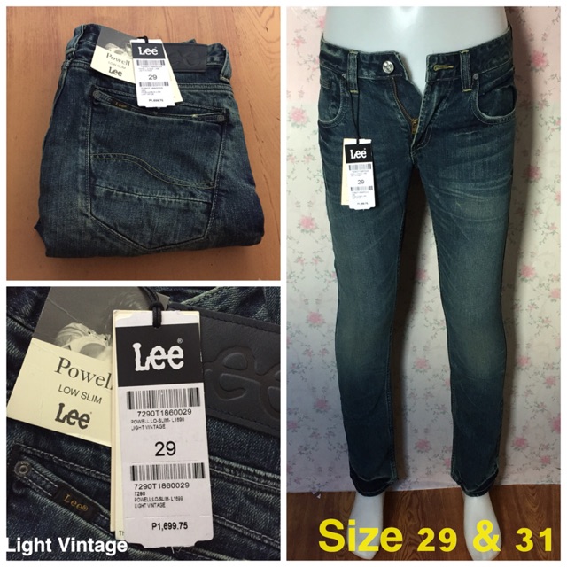 ORIGINAL LEE JEANS FOR MEN | Shopee Philippines