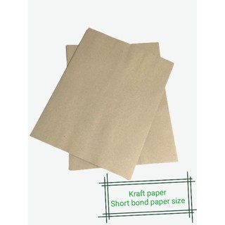 50pcs / 100pcs Printable Kraft paper Light brown 70gsm Short bond paper ...