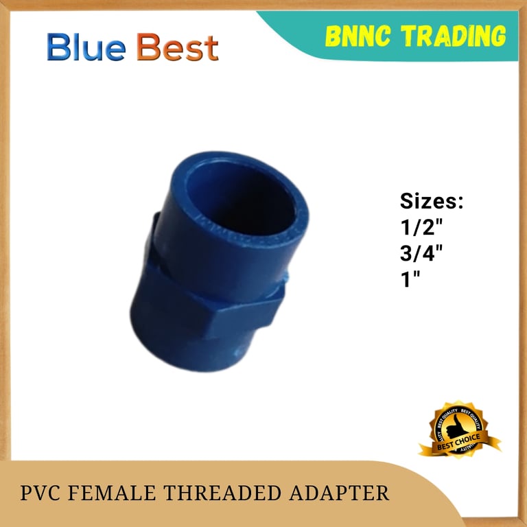 Bluebest Pvc Female Threaded Adapter 1 2 3 4 1 Shopee Philippines