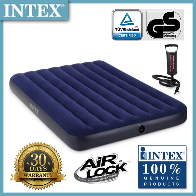 Надувной матрас intex 68758 full classic downy