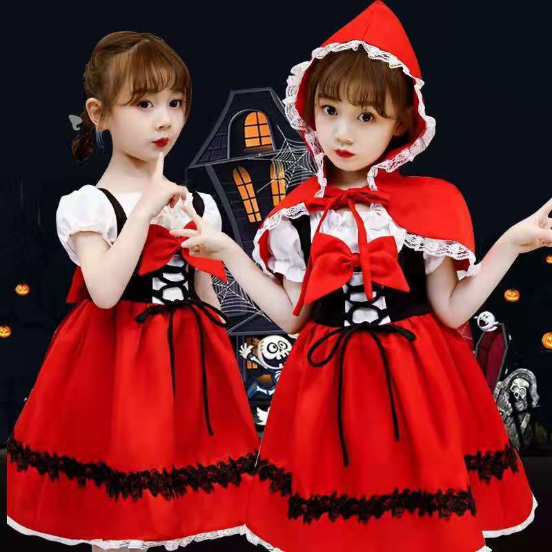Halloween Children's Costume Girls Little Red Riding Hood