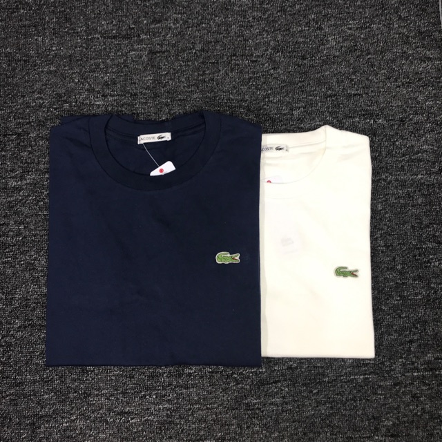 mens navy lacoste t shirt